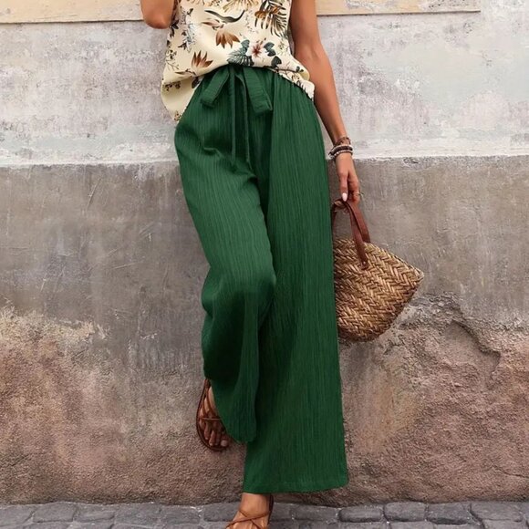 Printed Tank Top and Wide Leg Pants Set - Picture 3 of 5